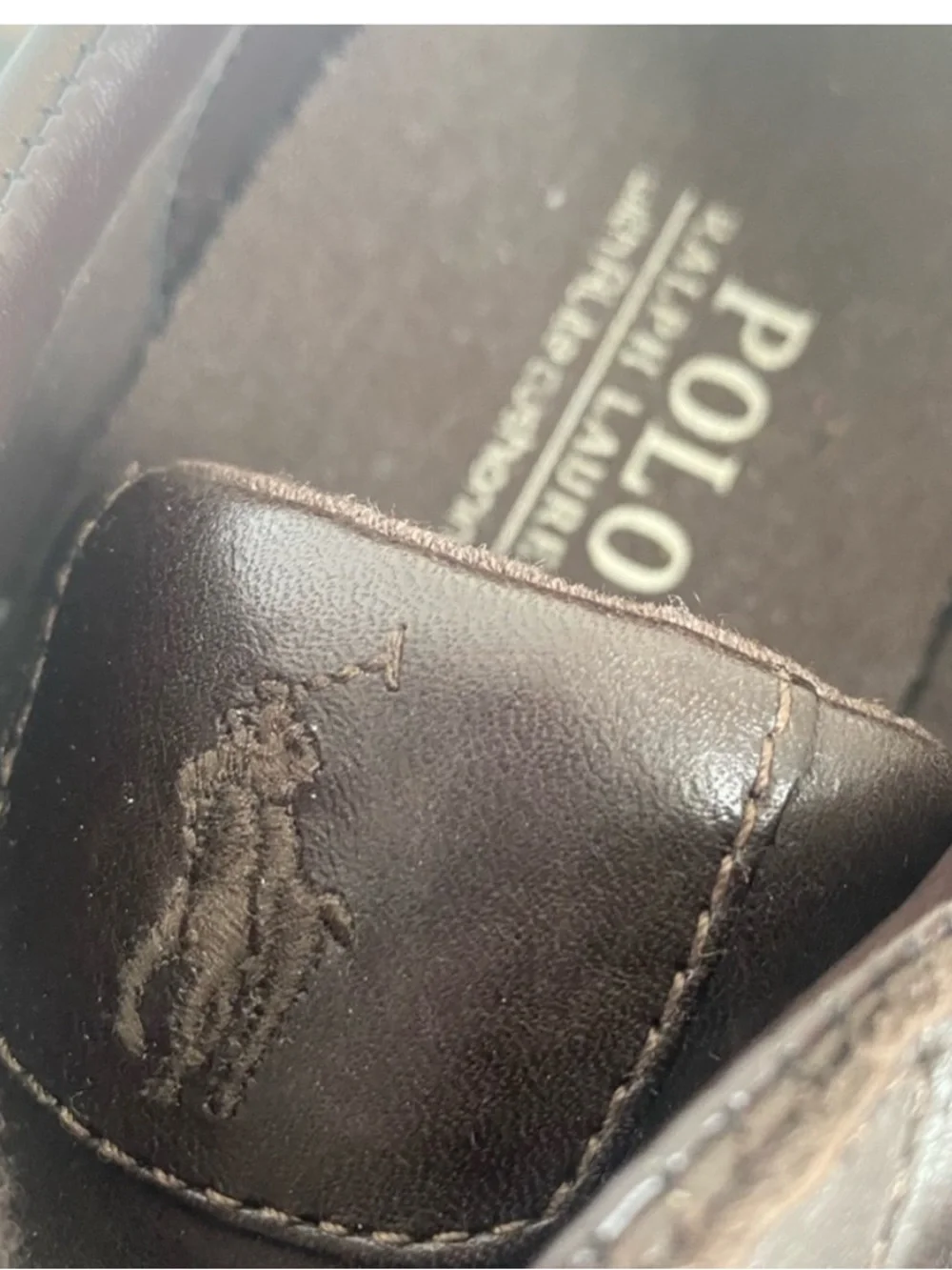 Polo Ralph Lauren Brown Leather Sayer Sneaker